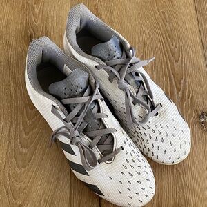 Adidas Men's White and Gray Soccer Cleats